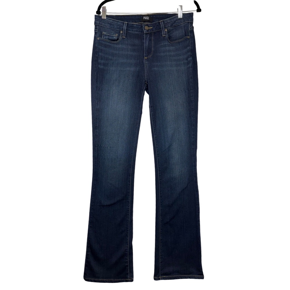 PAIGE Manhattan Bootcut Jeans Womens 29 Dark Wash Blue Stretch Denim‎ Pants